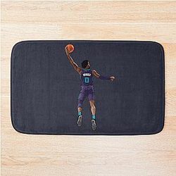 Miles Bridges Vector Dunk Purple Bath Mat