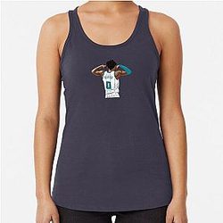 Miles Bridges Vector Qiangy Racerback Tank Top