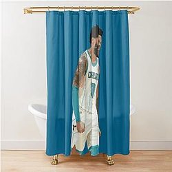 Miles Bridges Basketball Shower Curtain