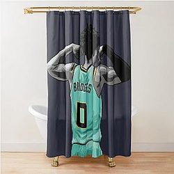 Miles Bridges Back Shower Curtain