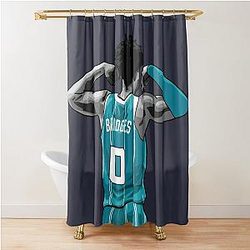 Miles Bridges Back Shower Curtain