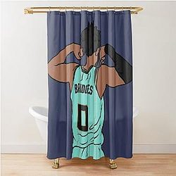 Miles Bridges Shower Curtain