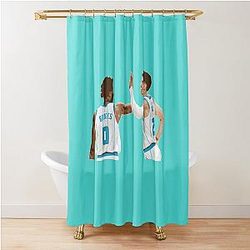 LaMelo Ball and Miles Bridges Shower Curtain