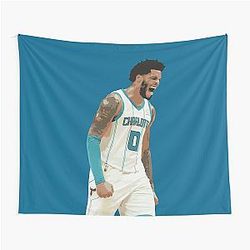 Miles Bridges Basketball Tapestry