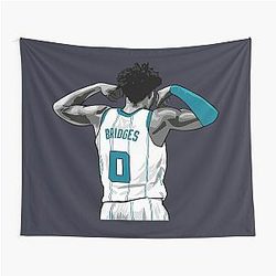 Miles Bridges Back Qiang Tapestry