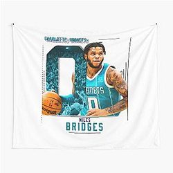 Miles Bridges Basketball Tapestry