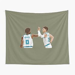 LaMelo Ball and Miles Bridges Tapestry