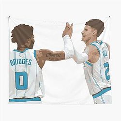 LaMelo Ball and Miles Bridges Tapestry