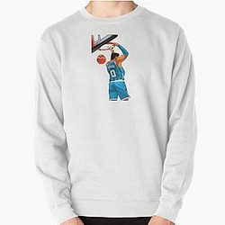 Miles Bridges No.0 Dunk Behind the Back Art Pullover Sweatshirt