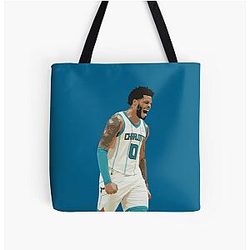 Miles Bridges Basketball All Over Print Tote Bag