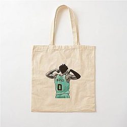 Miles Bridges Vector Qiang Cotton Tote Bag