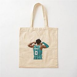 Miles Bridges Vector Qiang Cotton Tote Bag