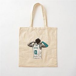 Miles Bridges Back Qiang Cotton Tote Bag