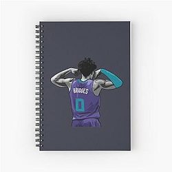 Miles Bridges Back Spiral Notebook