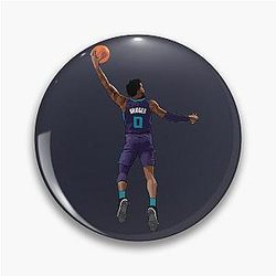 Miles Bridges Vector Dunk Purple Pin
