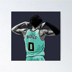 Miles Bridges Vector Qiang Poster