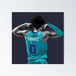 Miles Bridges Vector Back Qiang Poster