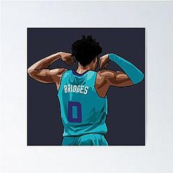 Miles Bridges Vector Back QiangPoster