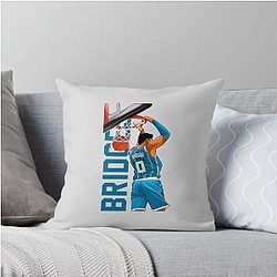 Miles Bridges Super Dunk Throw Pillow