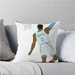 Miles Bridges Throw Pillow