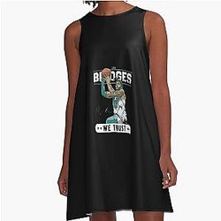 Miles Bridges Charlotte Trust A-Line Dress