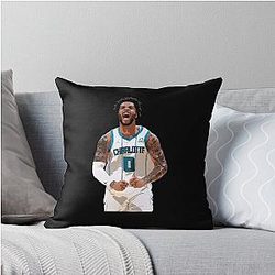 Miles Bridges Throw Pillow