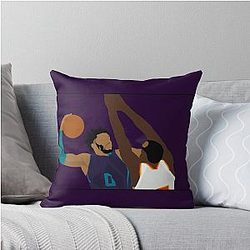 Miles Bridges Dunk Throw Pillow