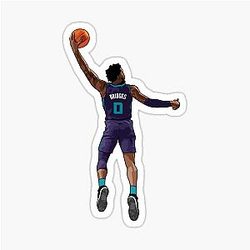 Miles Bridges Vector Dunk Purple Sticker
