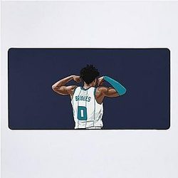 Miles Bridges Back Qiang Desk Mat