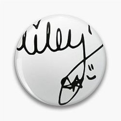 miley cyrus signature Pin