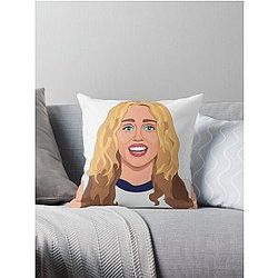 Miley Cyrus Used to be Young Throw Pillow