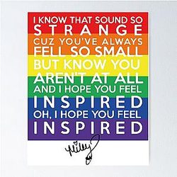 Miley Cyrus . Inspired Poster