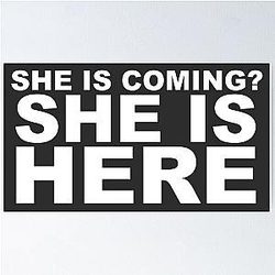 miley cyrus she is coming? she is here. Poster