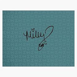 Miley Cyrus autograph Jigsaw Puzzle