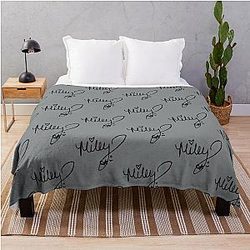 Miley Cyrus autograph Throw Blanket