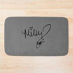 Miley Cyrus autograph Bath Mat