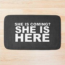 miley cyrus she is coming? she is here. Bath Mat