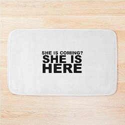 miley cyrus she is coming? she is here| Perfect Gift|miley cyrus gift Bath Mat