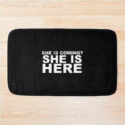 miley cyrus she is coming? she is here.| Perfect Gift|miley cyrus gift Bath Mat
