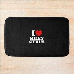 I LOVE MILEY CYRUS Bath Mat
