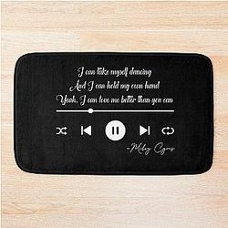 Miley Cyrus flowers Bath Mat