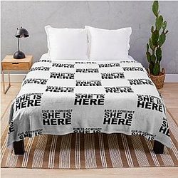 miley cyrus she is coming? she is here| Perfect Gift|miley cyrus gift Throw Blanket