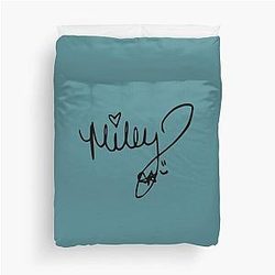 Miley Cyrus autograph Duvet Cover