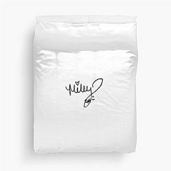 Miley Cyrus autograph Duvet Cover