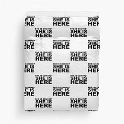 miley cyrus she is coming? she is here| Perfect Gift|miley cyrus gift Duvet Cover