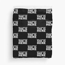 miley cyrus she is coming? she is here.| Perfect Gift|miley cyrus gift Duvet Cover