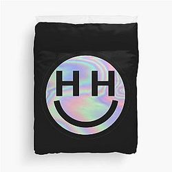 Happy Hippie Foundation Logo Miley Cyrus holographic Duvet Cover