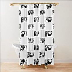 miley cyrus she is coming? she is here| Perfect Gift|miley cyrus gift Shower Curtain