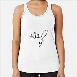 Miley Cyrus autograph Racerback Tank Top