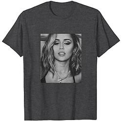 Miley Cyrus Photo Fan Apparel  T-Shirt 